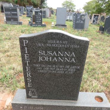 PIETERSE Susanna Johanna 1936-2002