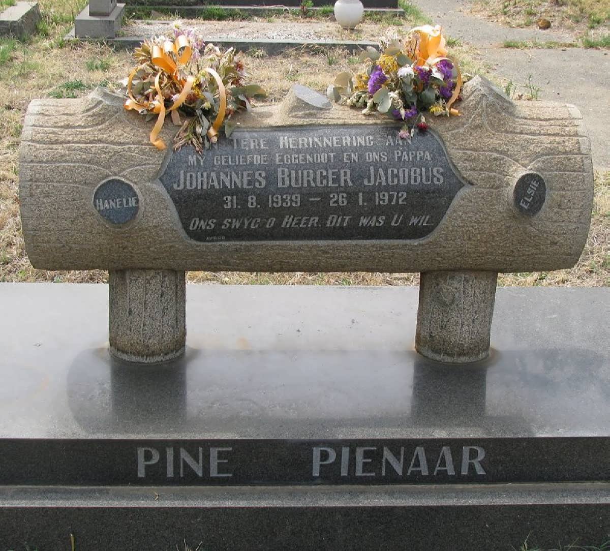 PIENAAR Johannes Burger Jacobus 1939-1972