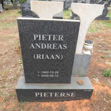 PIETERSE Pieter Andreas 1962-2000