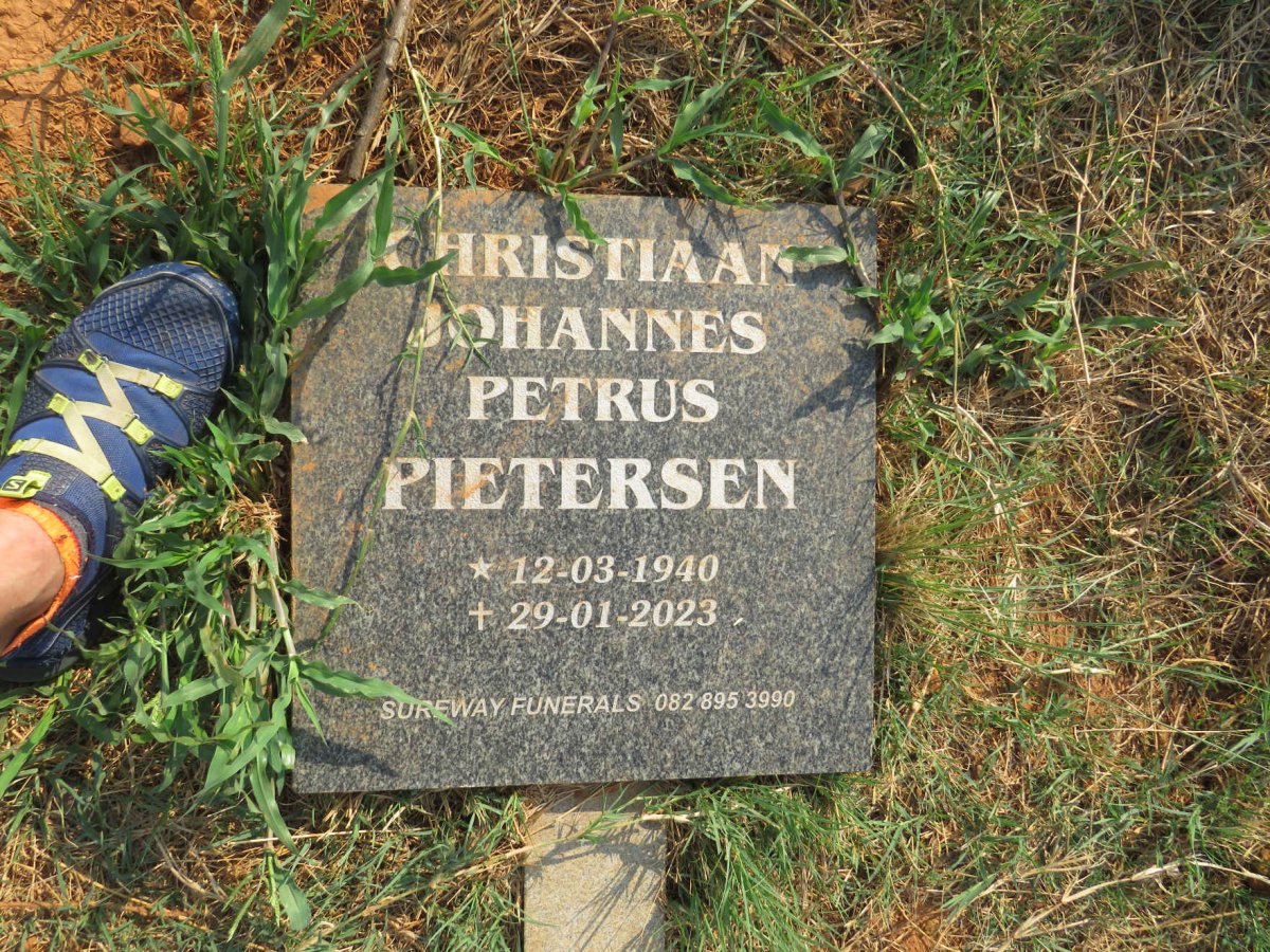 PIETERSEN Christiaan Johannes Petrus 1940-2023
