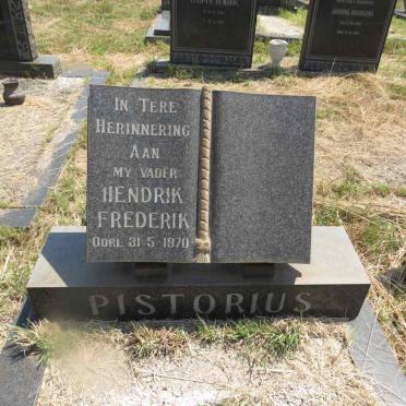 PISTORIUS Hendrik Frederik -1970