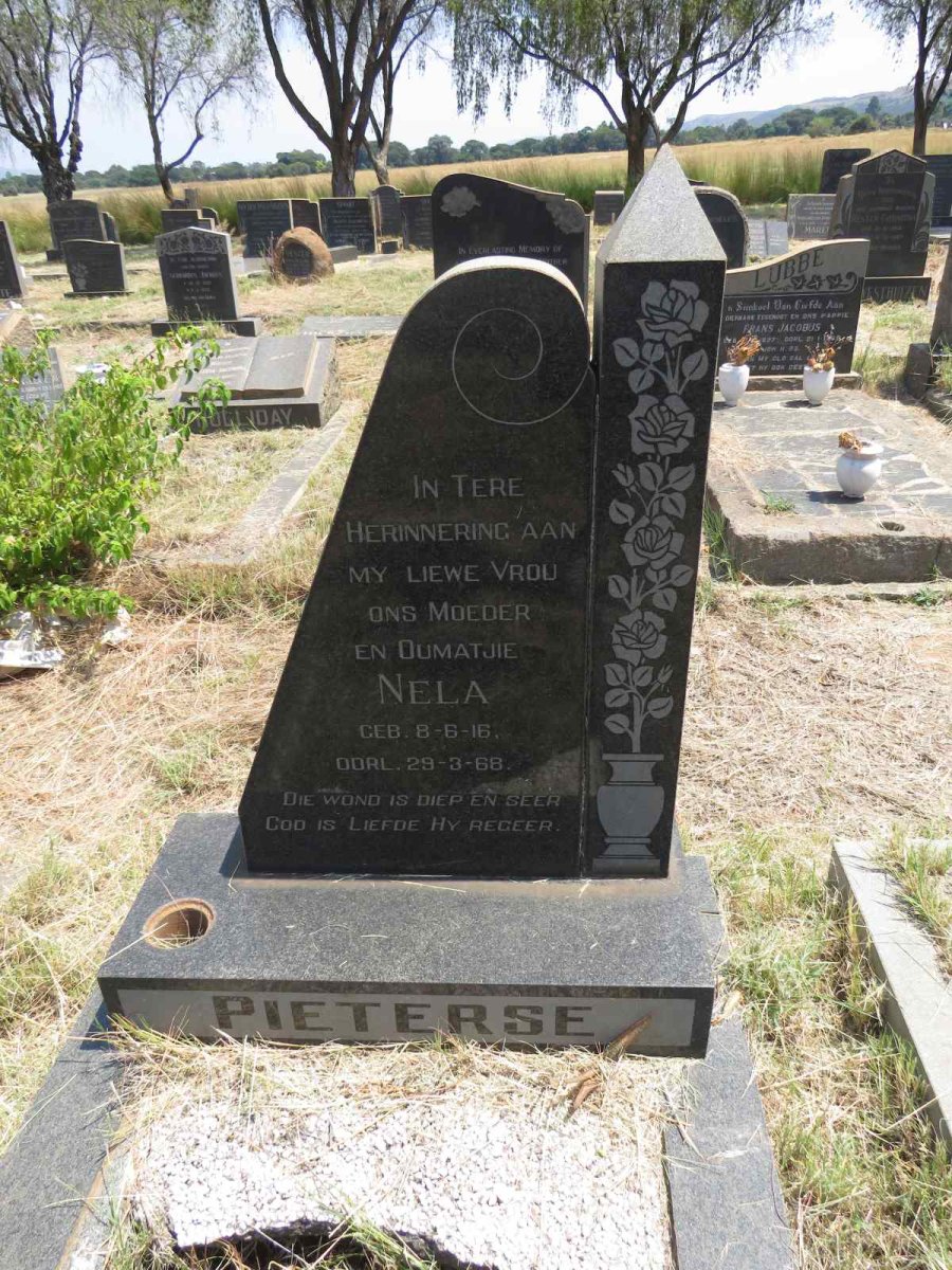 PIETERSE Nela 1916-1968
