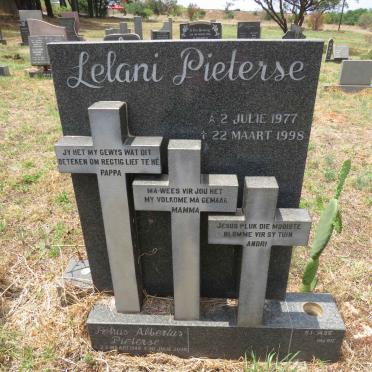 PIETERSE Petrus Albertus 1948-2006 :: PIETERSE Lelani 1977-1998  _1
