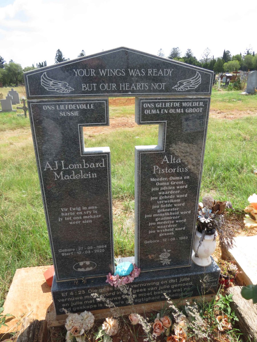 PISTORIUS Alta 1963- :: LOMBARD A.J. 1984-2020
