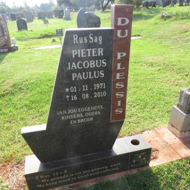 PLESSIS Pieter Jacobus Paulus, du 1971-2010