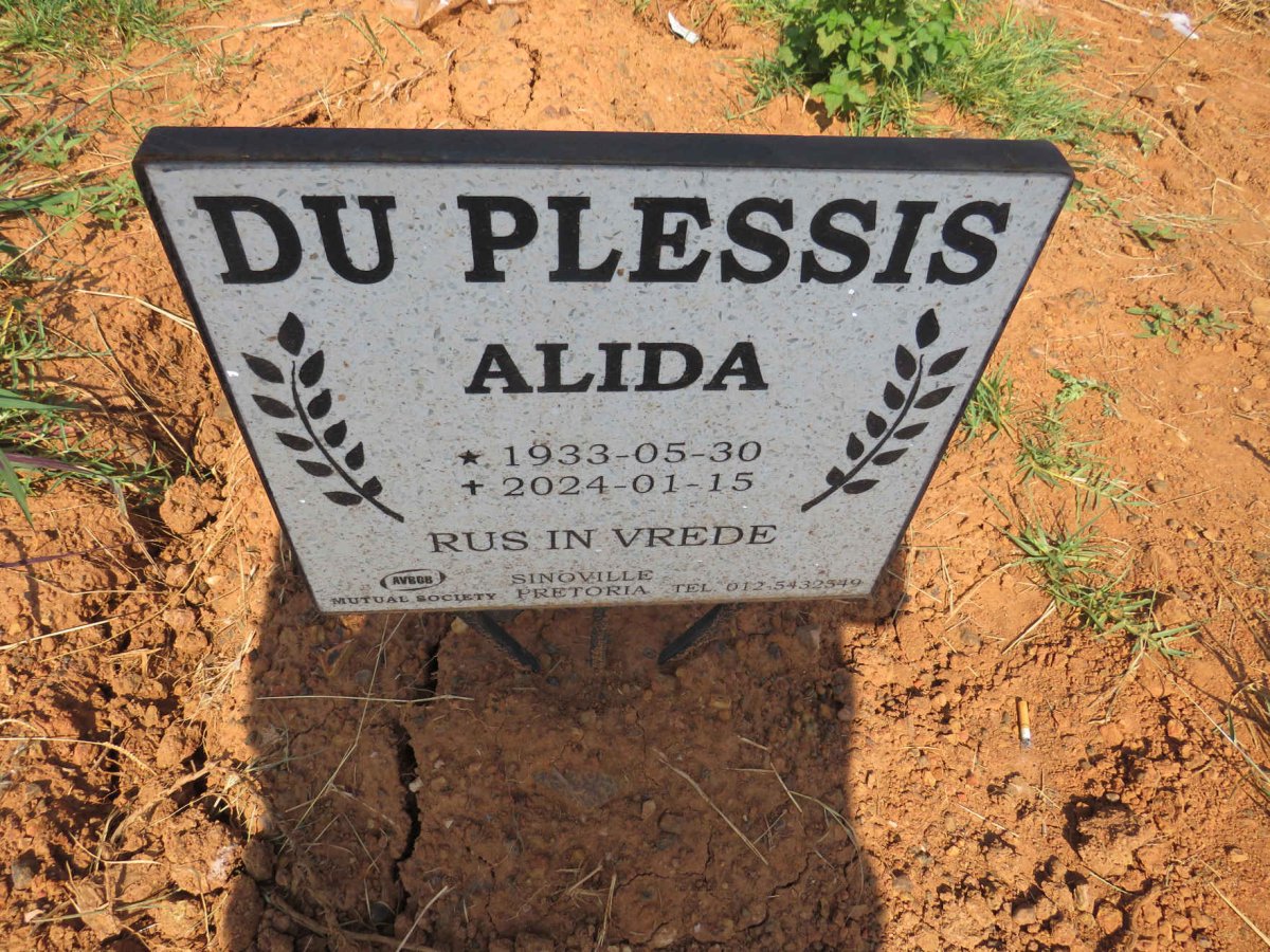PLESSIS Alida, du 1933-2024
