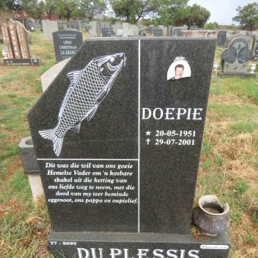 PLESSIS Doepie, du 1951-2001 