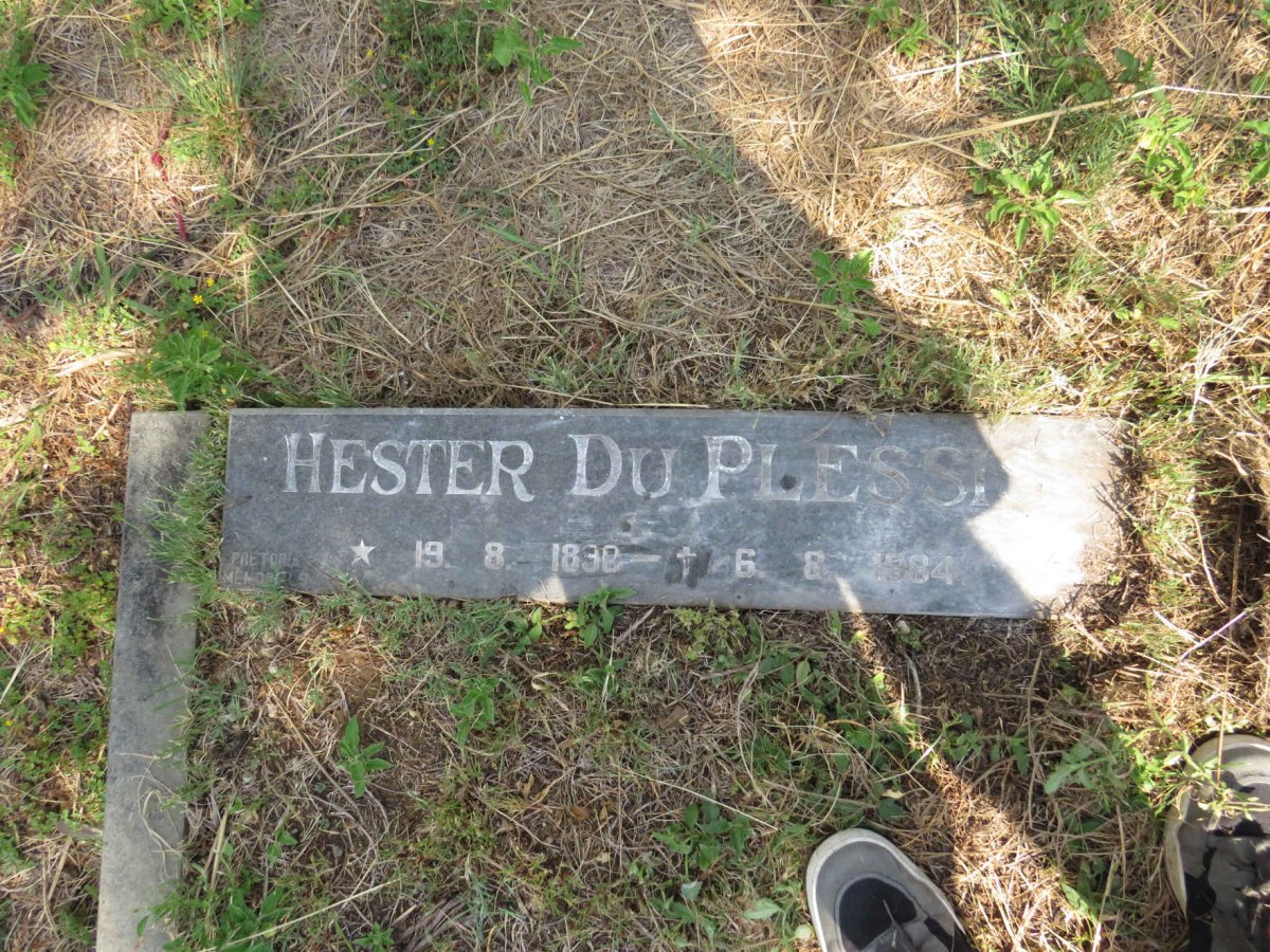 PLESSIS Hester, du 1898-1984