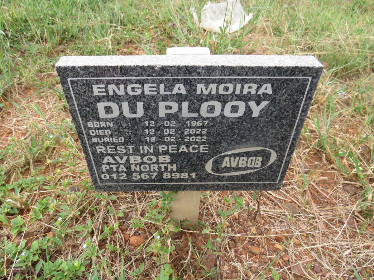 PLOOY Engela Moira, du 1967-2022