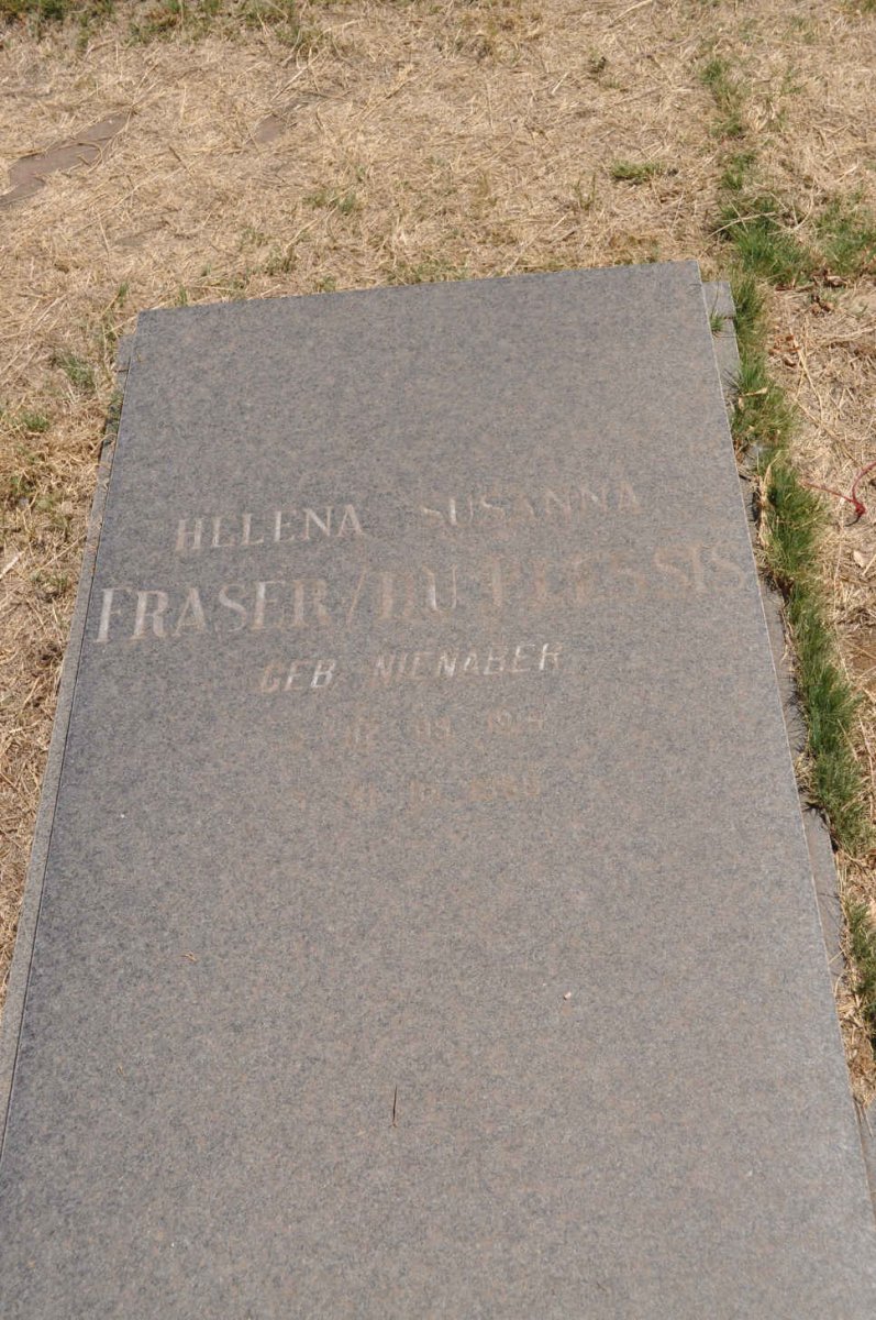 PLESSIS Helena Susanna, du FRASER nee NIENABER 19??-19??