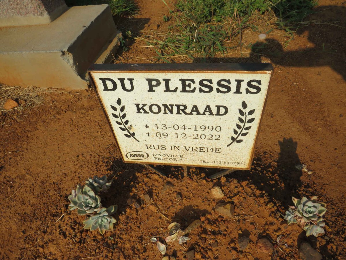 PLESSIS Konraad, du 1990-2022