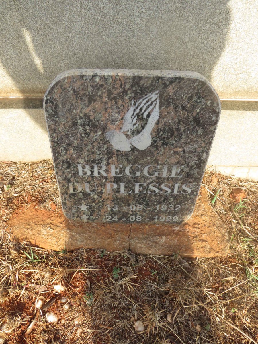 PLESSIS Breggie, du 1932-1999