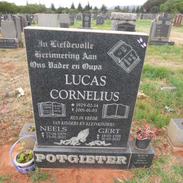 POTGIETER Lucas Cornelius 1929-2001 :: POTGIETER Gert 1958-2022 :: COETZER Mariaan 1960-2022 :: POTGIETER Neels 1979-2021