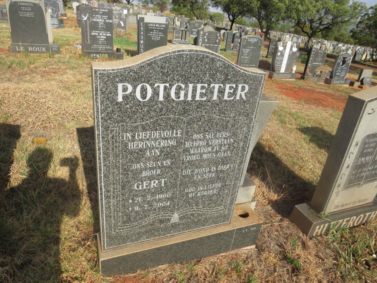 POTGIETER Gert 1960-2004