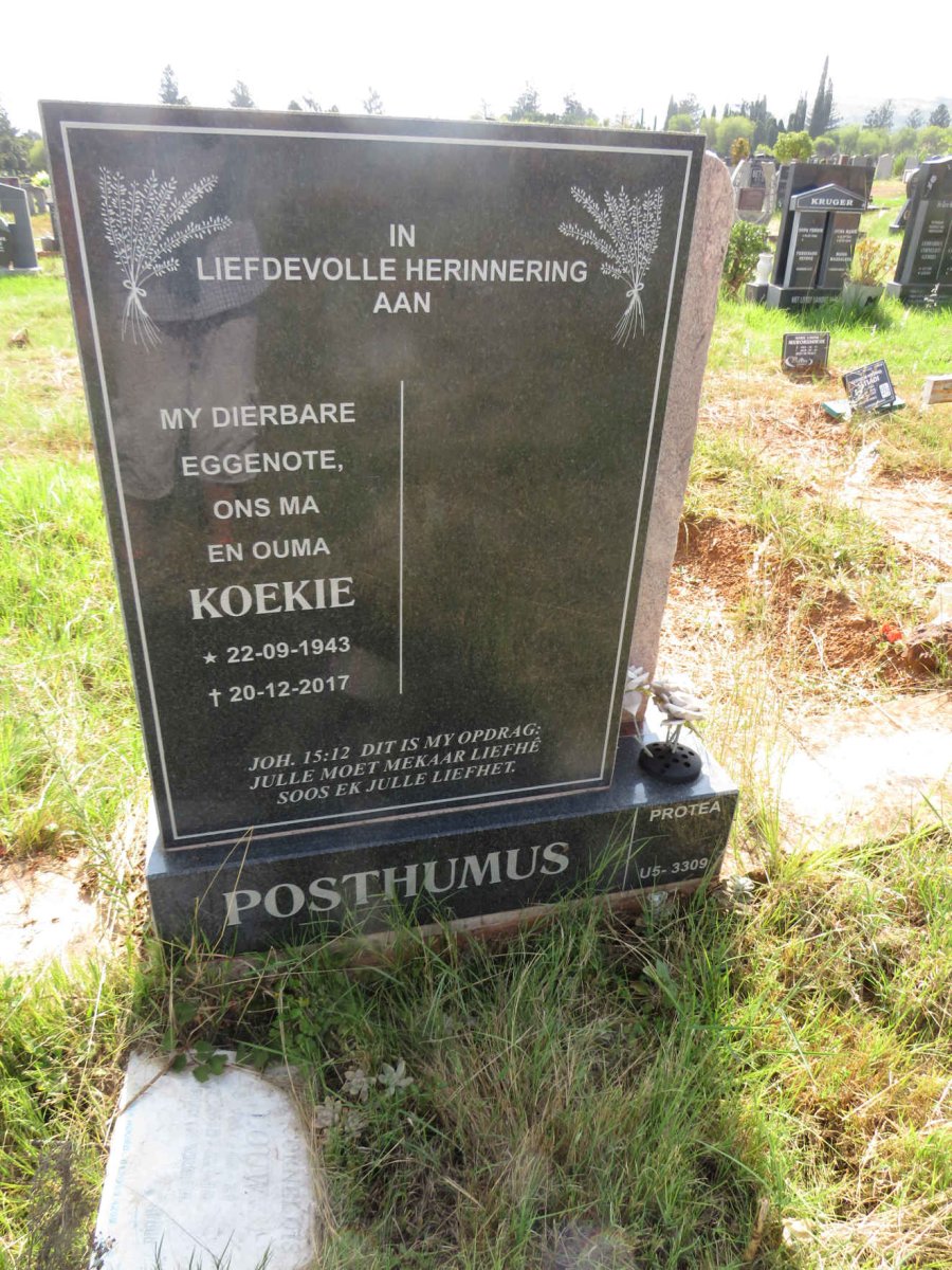 POSTHUMUS Koekie 1943-2017