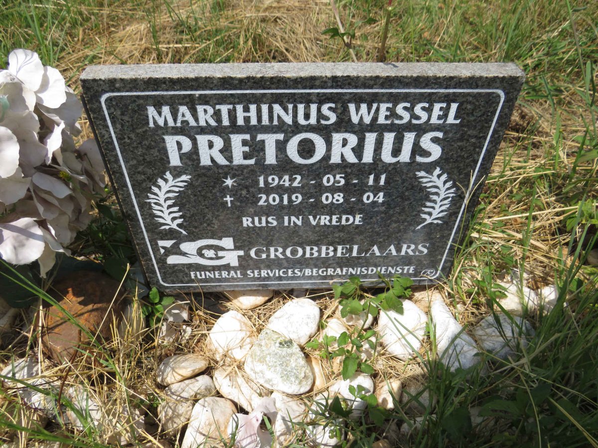 PRETORIUS Marthinus Wessel 1942-2019