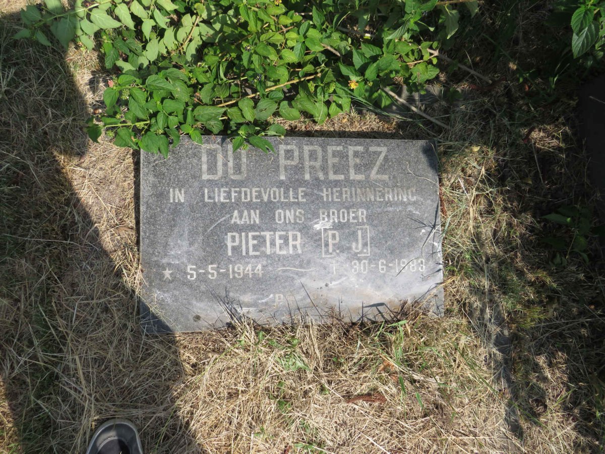 PREEZ P. J., du 1944-1983