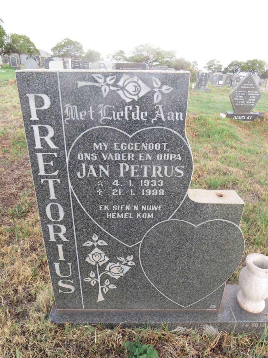 PRETORIUS Jan Petrus 1933-1998