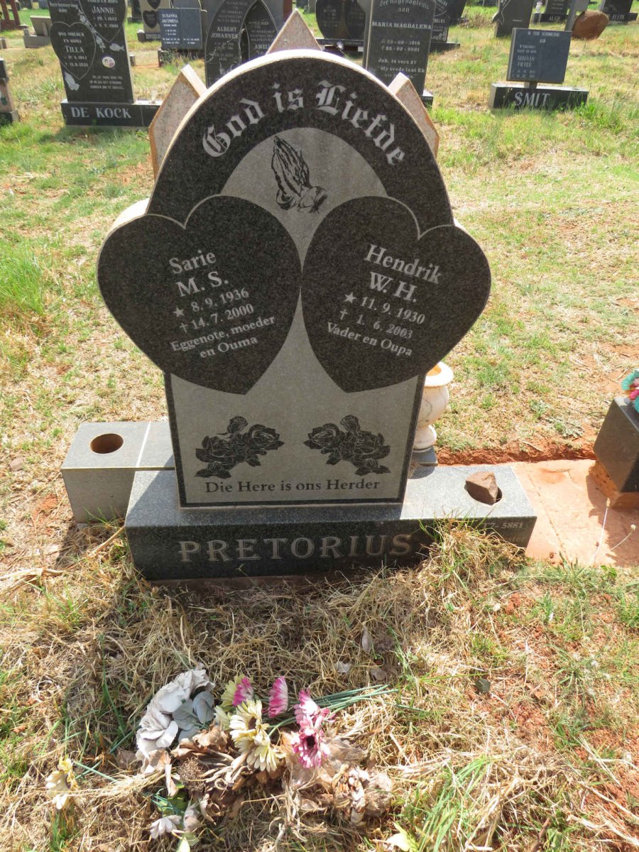 PRETORIUS W.H. 1930-2003 & M.S. 1936-2000
