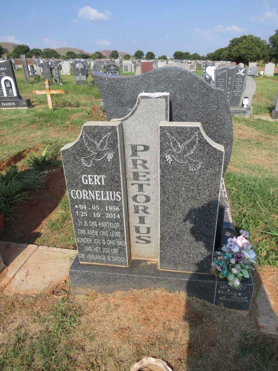 PRETORIUS Gert Cornelius 1956-2014