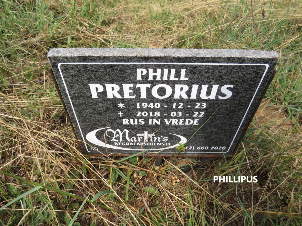 PRETORIUS Phill 1940-2018