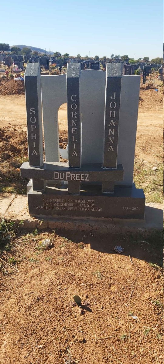 PREEZ Sophia, du :: DU PREEZ Cornelia :: DU PREEZ Johanna