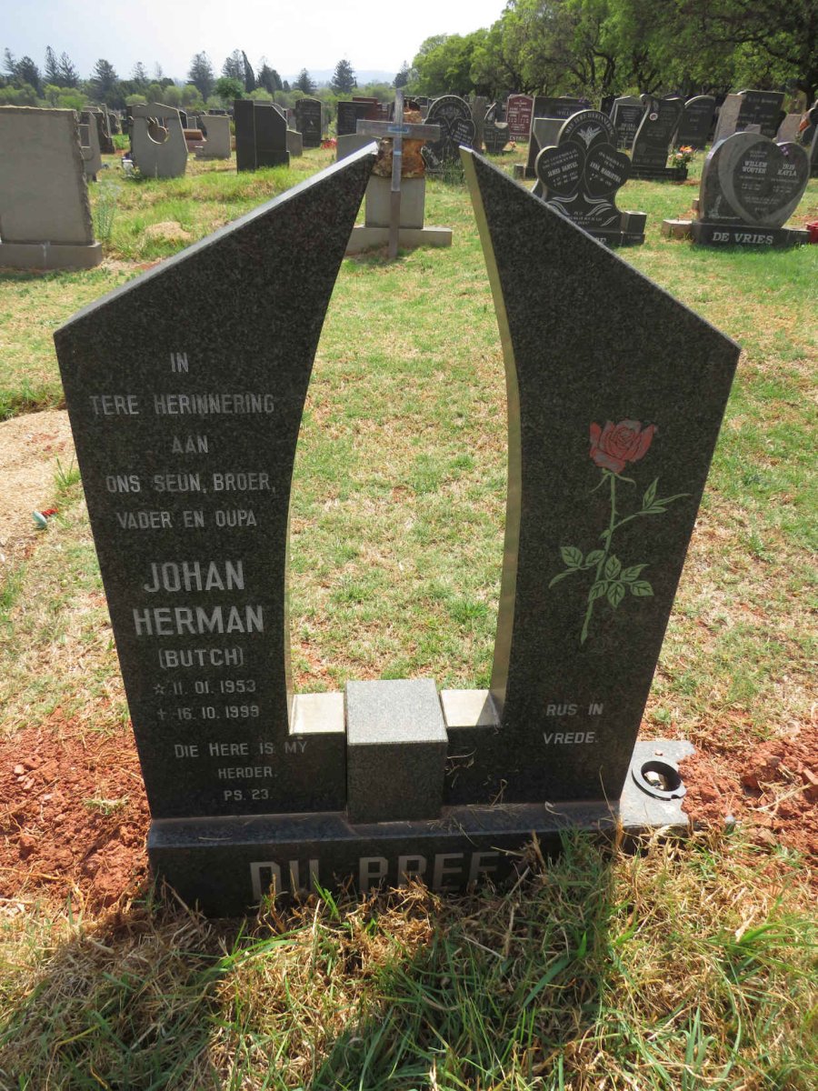 PREEZ Johan Herman, du 1953-1999