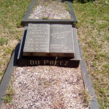 PREEZ Frederick Jacobus, du nee SNYMAN 1926-1959