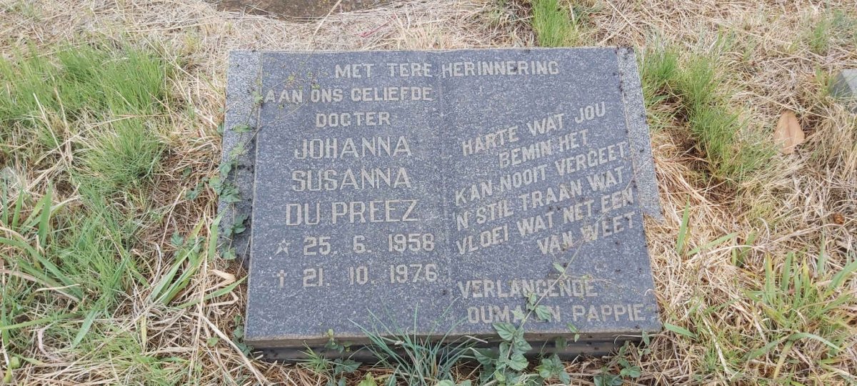 PREEZ Johanna Susanna, du 1958-1976