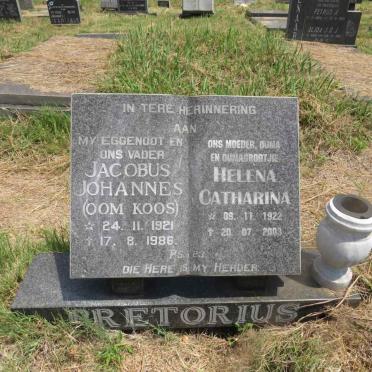 PRETORIUS Jacobus Johannes 1921-1986 & Helena Catharina 1922-2003
