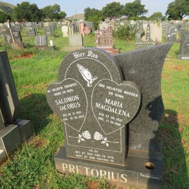 PRETORIUS Salomon Jacobus 1922-2003 & Maria Magdalena 1932-2006                                