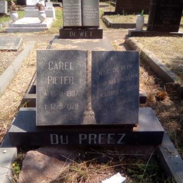 PREEZ Carel Pieter, du 1907-1979