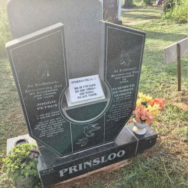 PRINSLOO Joggie Petrus 1944-2010 & Elizabeth Hendrina Glodina 1946-2022