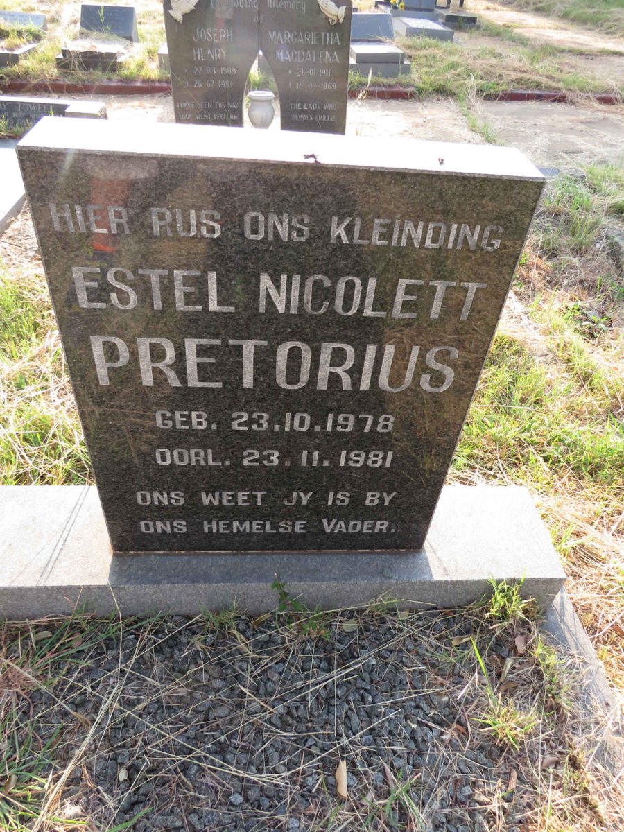 PRETORIUS Estel Nicolett 1978-1981