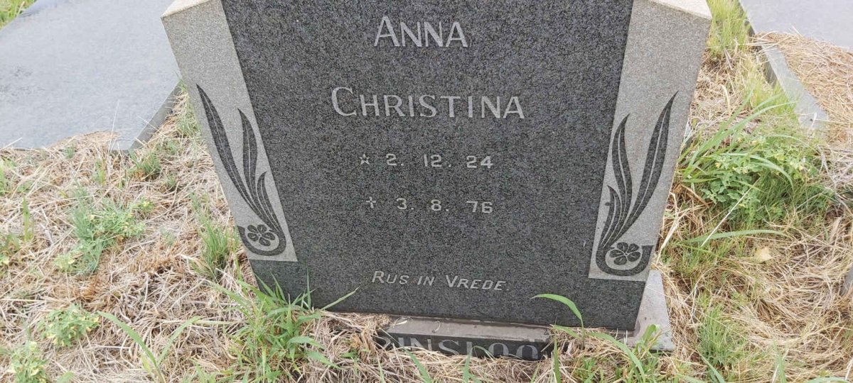 PRINSLOO Anna Christina 1924-1976