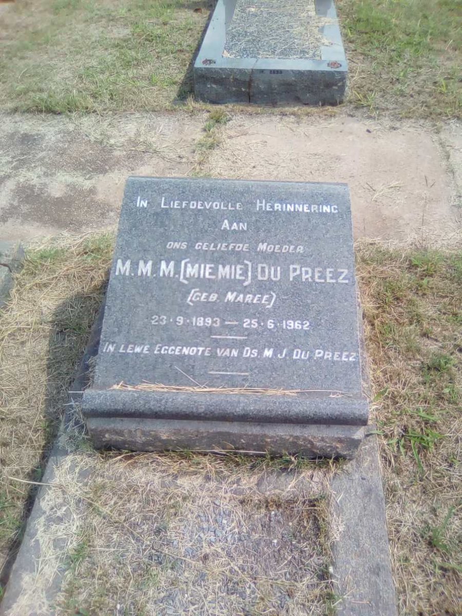 PREEZ M.M.M., du nee MAREE 1893-1962