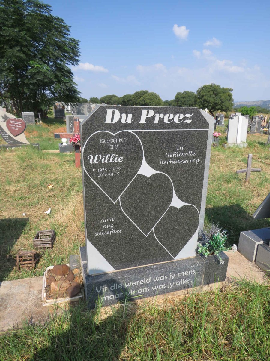 PREEZ Willie, du 1958-2016
