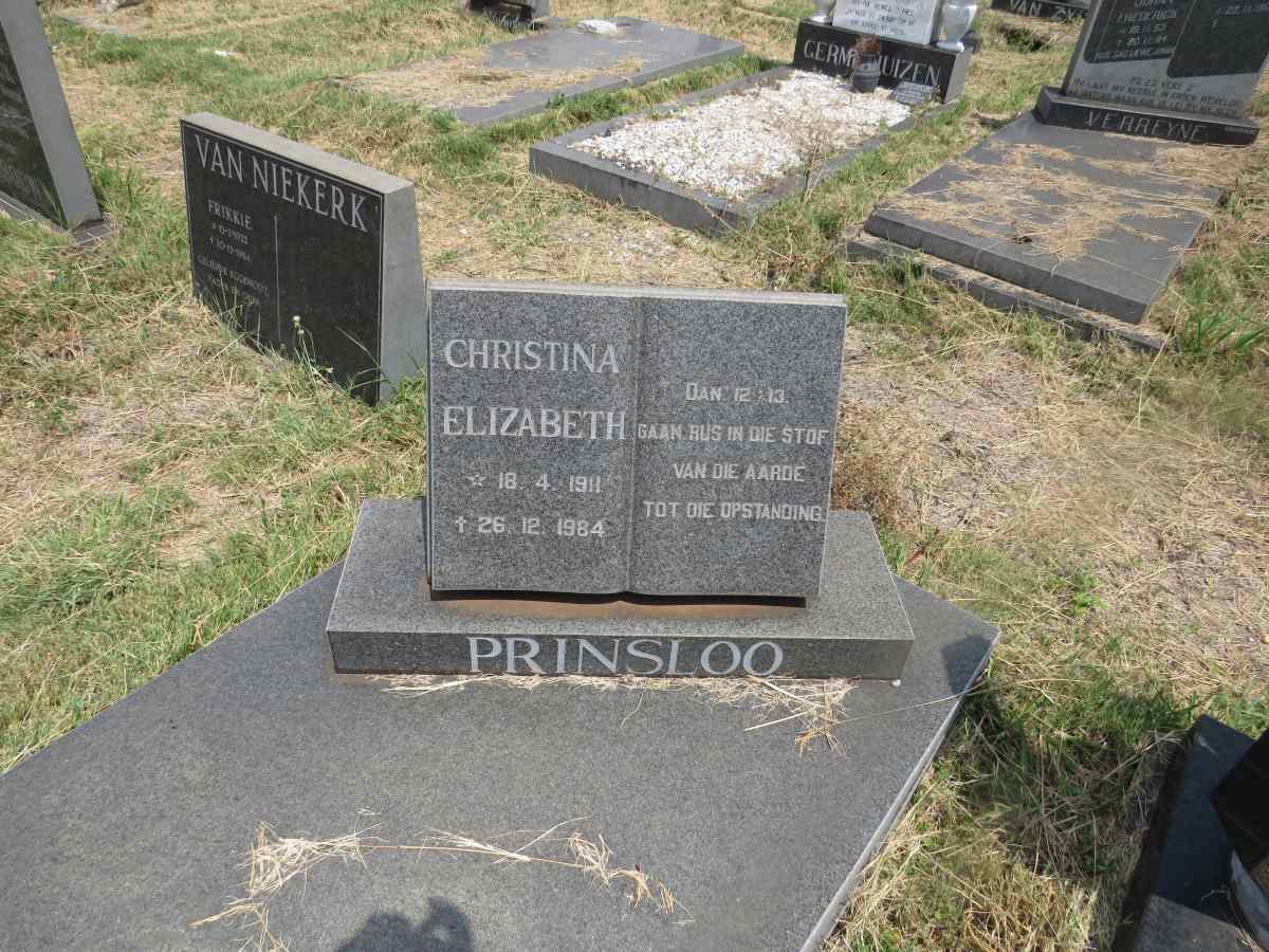 PRINSLOO Christina Elizabeth 1911-1984