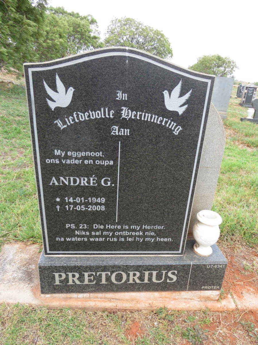 PRETORIUS Andre G. 1949-2008
