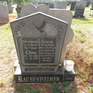 RAUBENHEIMER Clive 1968-2003