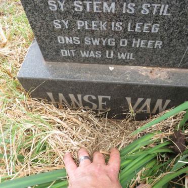RENSBURG Hendrik Christoffel, Janse van 1958-1998 & Roelien 1963- _2