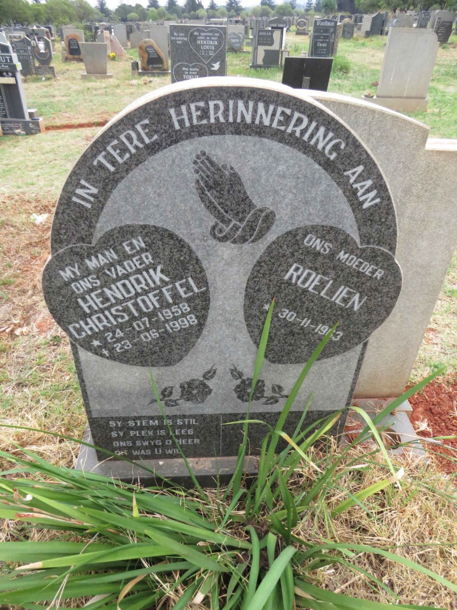 RENSBURG Hendrik Christoffel, Janse van 1958-1998 & Roelien 1963- _1