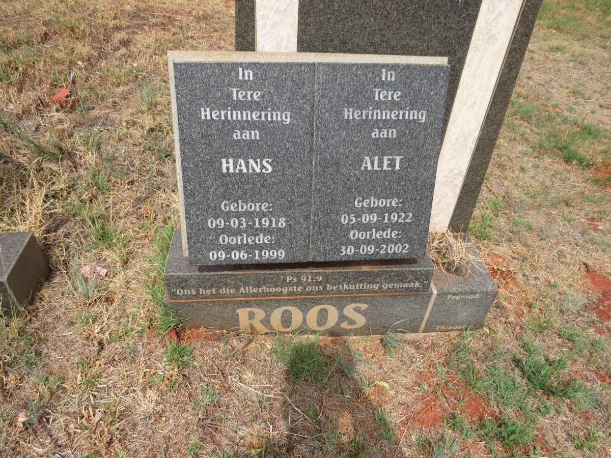 ROOS Hans 1918-1999 & Alet 1922-2002