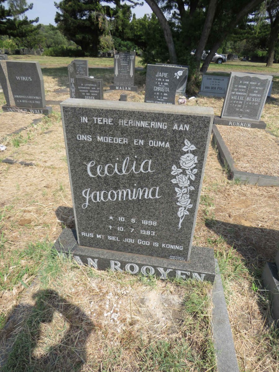 ROOYEN Cecilia Jacomina, van 1898-1983