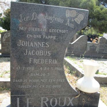 ROUX Johannes Jacobus Frederik, le 1918-1966