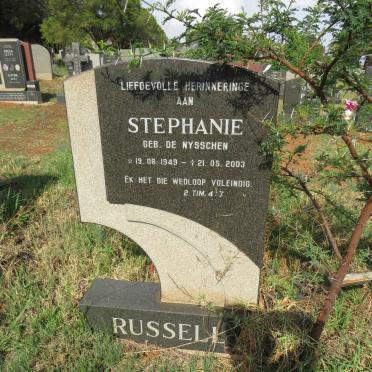 RUSSELL Stephanie nee DE NYSSCHEN 1949-2003