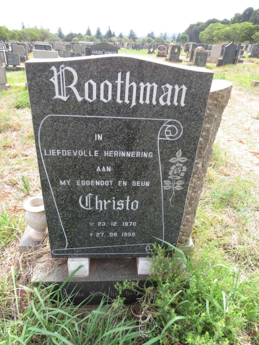 ROOTHMAN Christo 1970-1999