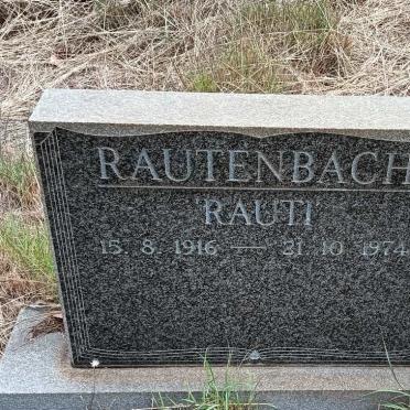 RAUTENBACH Rauti 1916-1974