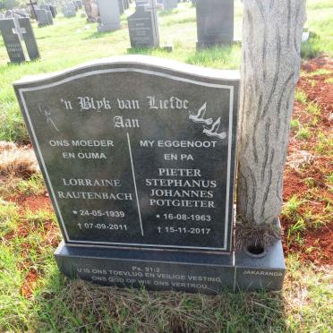 RAUTENBACH Lorraine 1939-2011 :: POTGIETER Pieter Stephanus Johannes 1963-2017