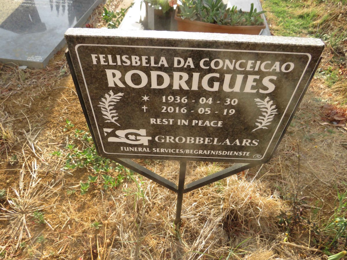 RODRIGUES Felisbela da Conceicao 1936-2016